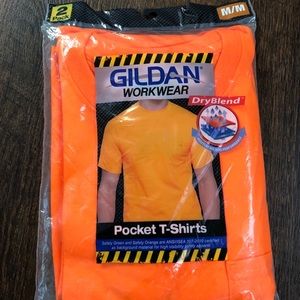 Safety Orange Pocket T-shirts